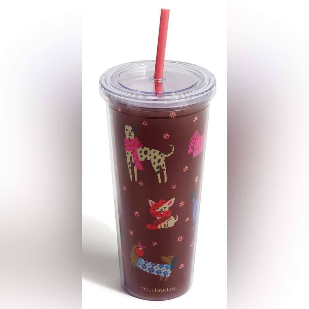 Vera Bradley Tumbler - Holiday Hounds